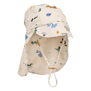 Liewood - Cecilia Animal UV Protective Hat | Ecru