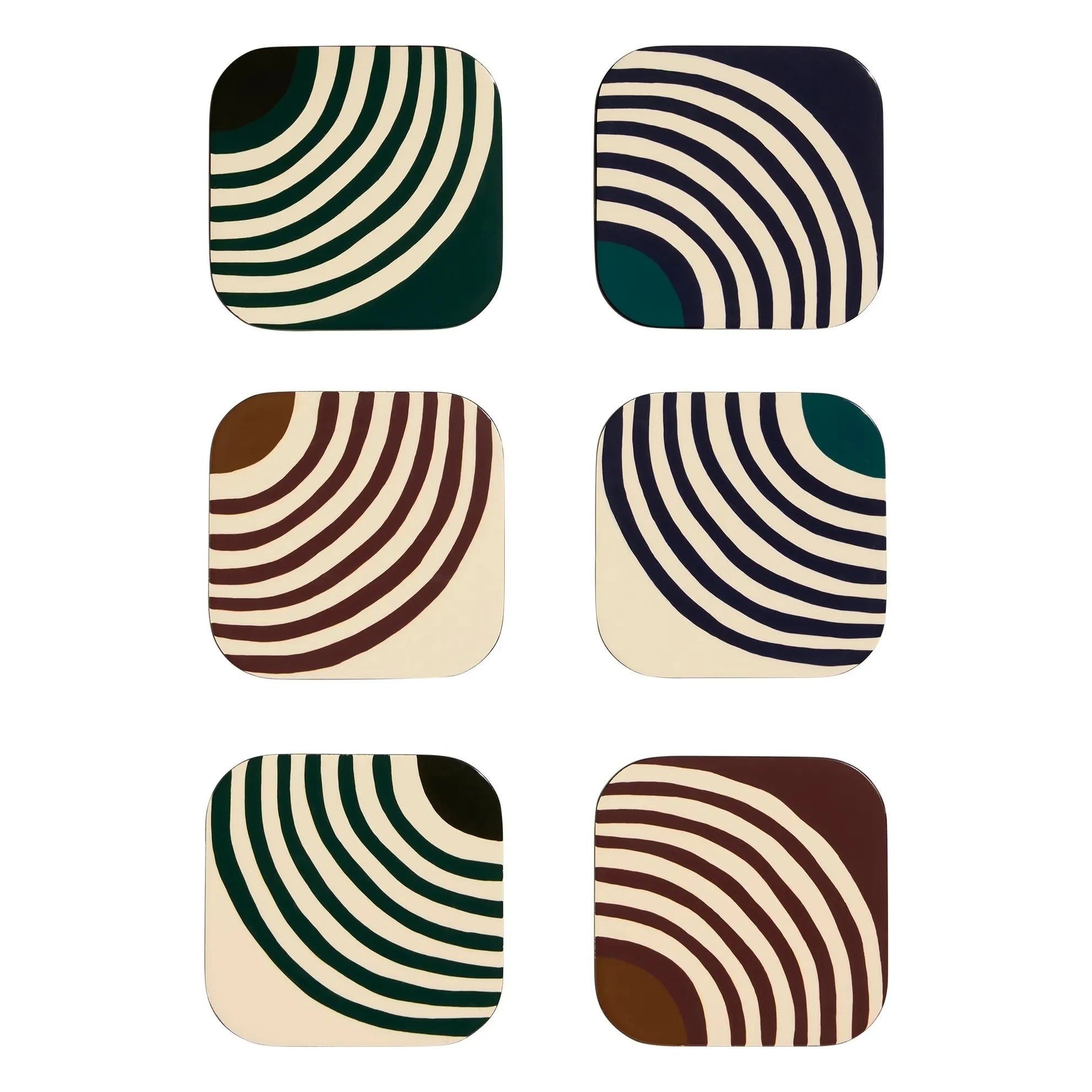 Maison Sarah Lavoine - Mirage Lacquered Coasters - 6-piece Set | Thé de Chine