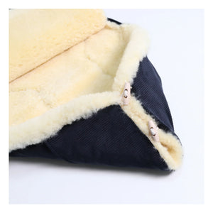 Kaiser - Filius Lamb Leather Universal Stroller Cover | Navy Blue