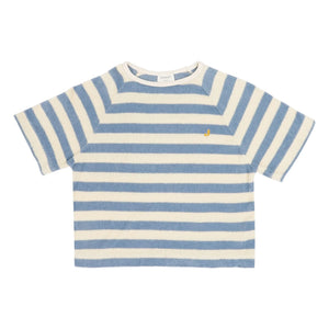 Jenest - Rayé Organic Cotton T-Shirt | Blue