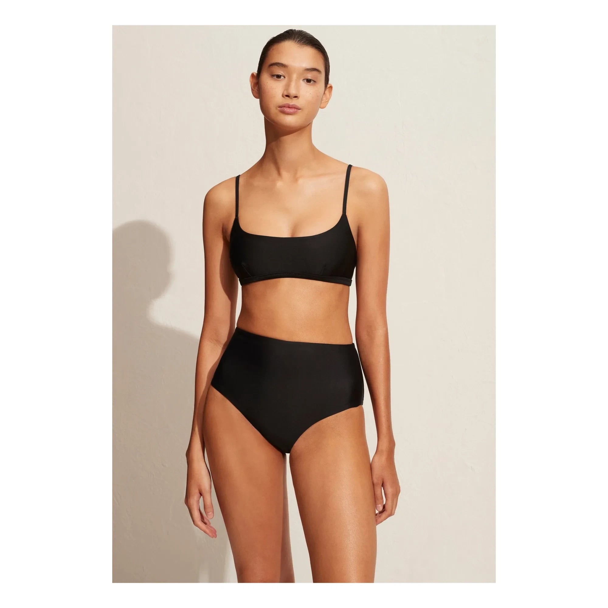 Matteau - High-Waisted Bikini Bottom | Black