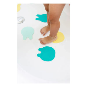 Quut - Grippi bath mats - Set of 8 | Yellow