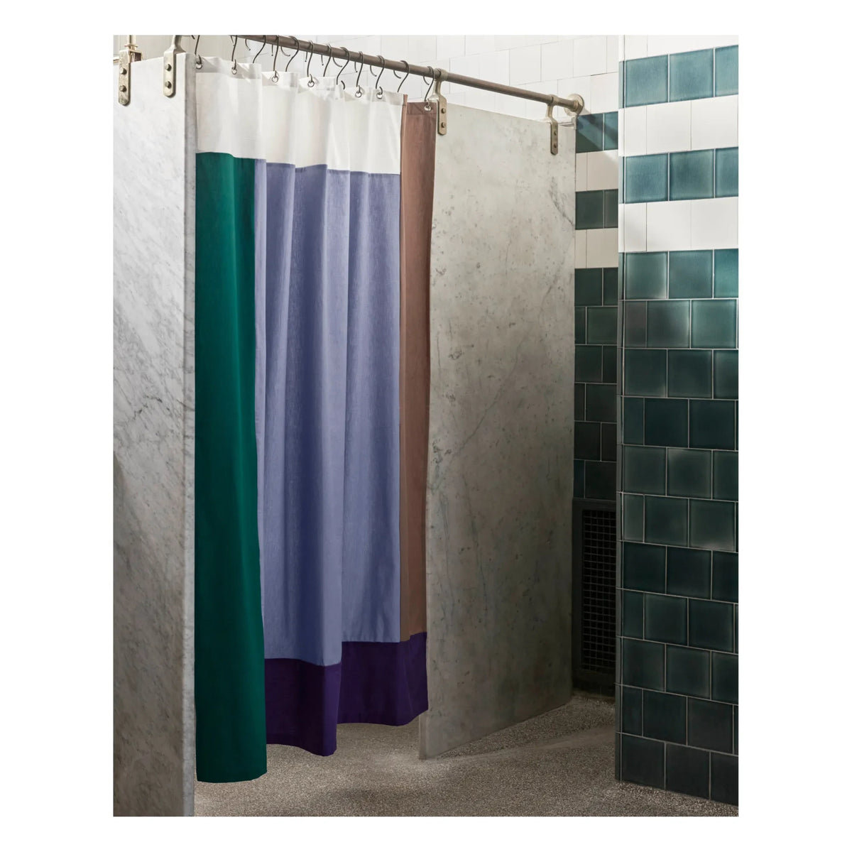 Hay - Pivot shower curtain | Blue