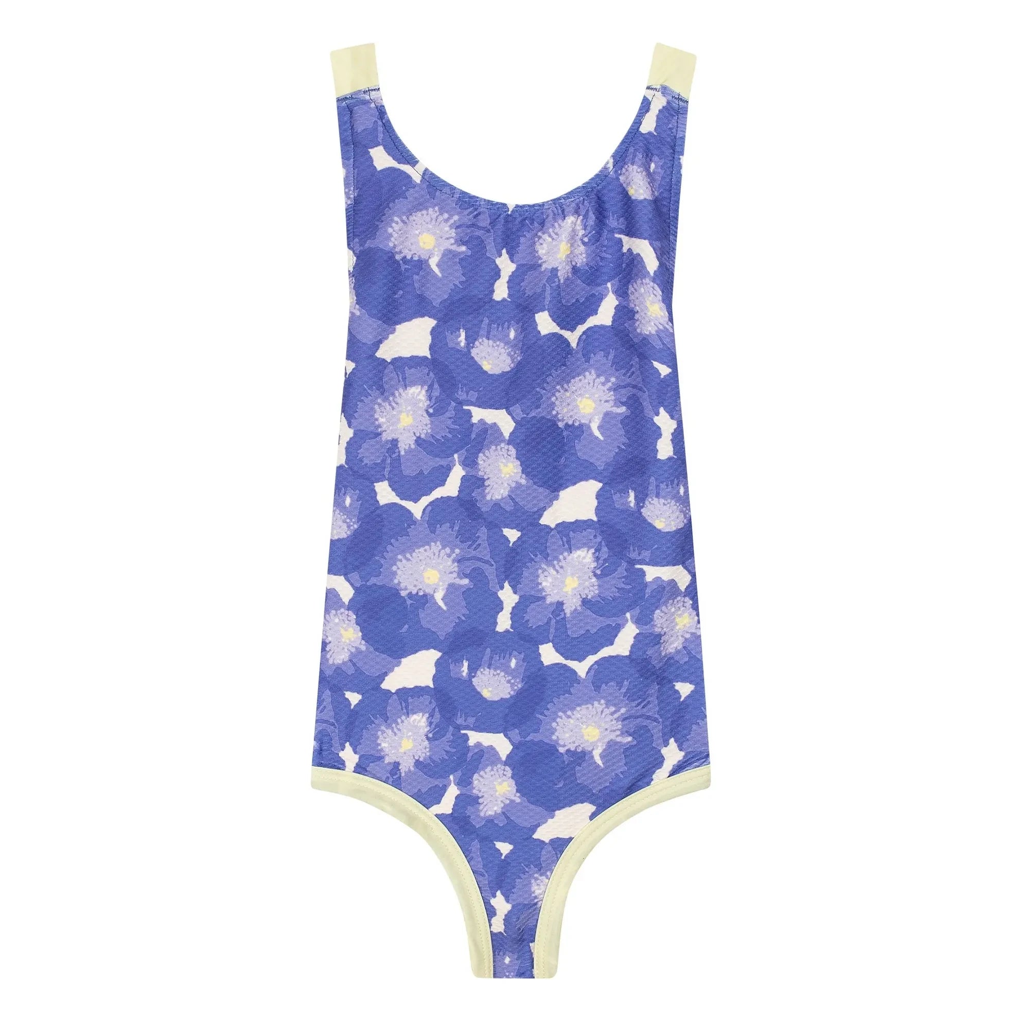 My First Cantê - Textured Floral Willow Swimsuit | Blue