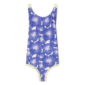 My First Cantê - Textured Floral Willow Swimsuit | Blue