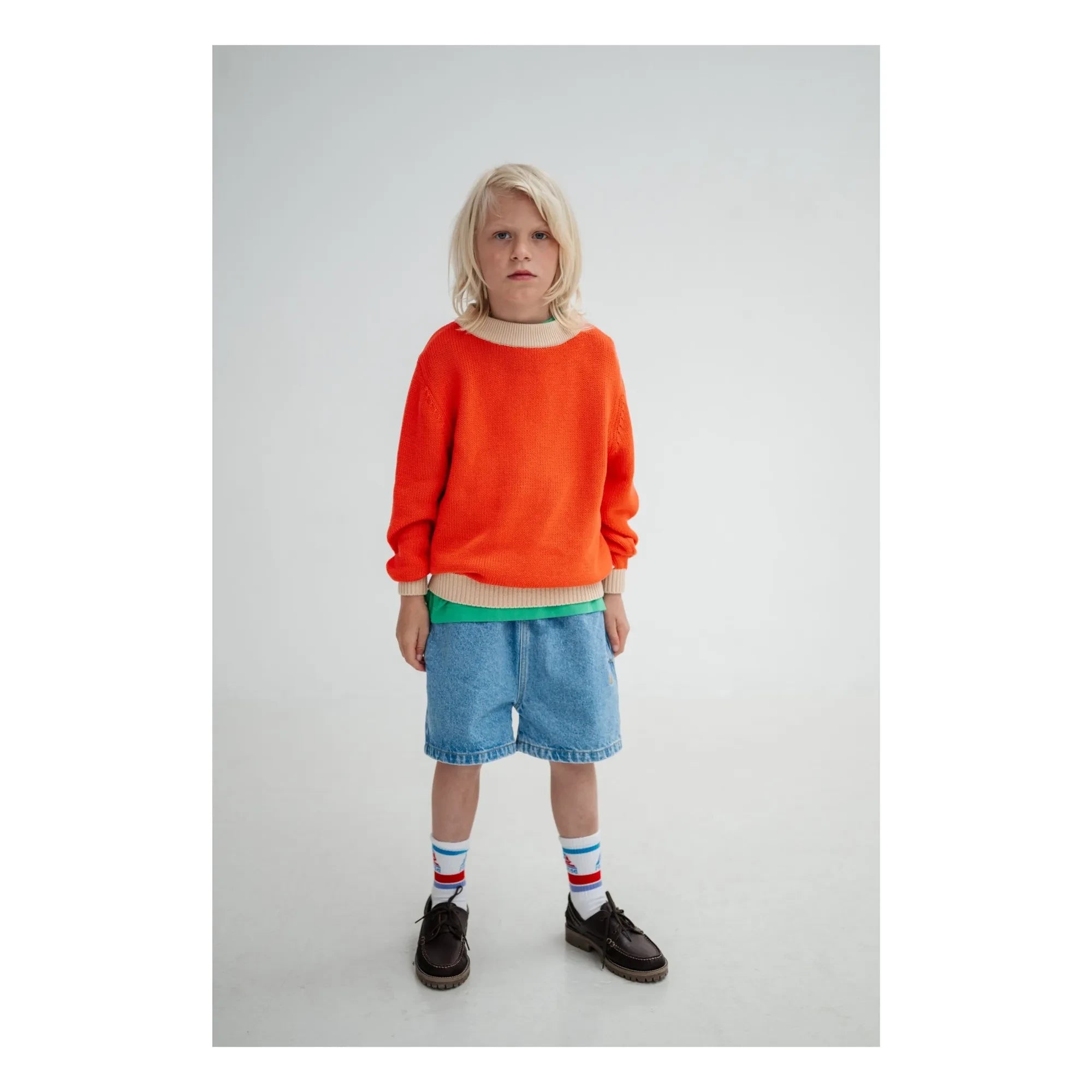 Repose AMS - Organic Cotton Denim Bermuda Shorts | Blue
