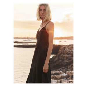 Xirena - Cotton Bardot Dress | Black