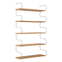 Schneid Studio - Onda Oak Shelf | Chrome