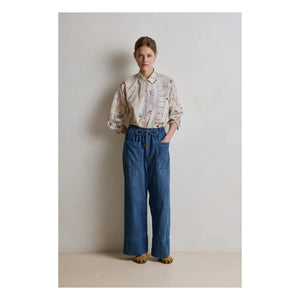 Hod - Babakar Cotton Trousers | Navy Blue