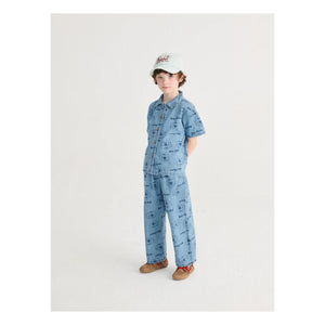 Bobo Choses - Denim Dog Shirt | Light Blue
