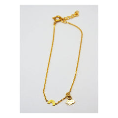 Adorabili - Rainbow Cloud Charm Double Bracelet | Gold