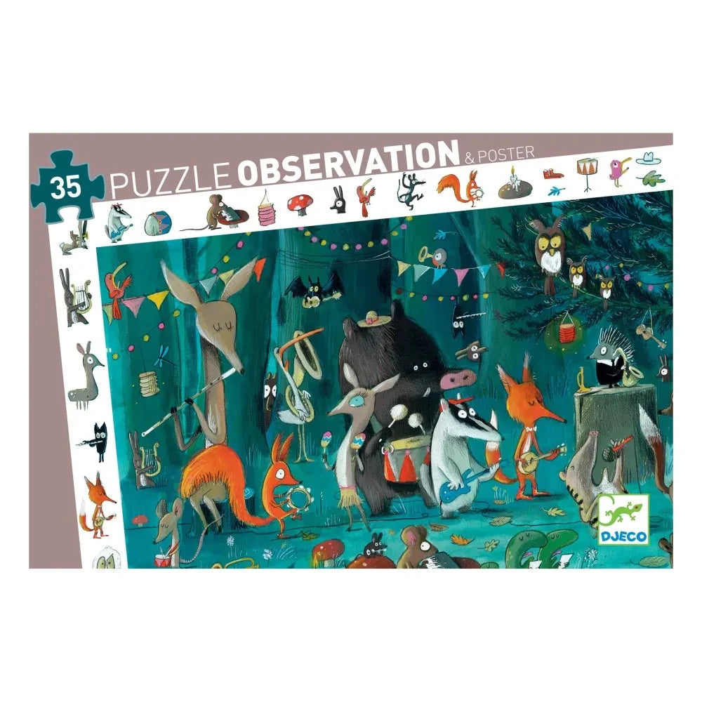Djeco - The Orchestra Observation Puzzle - 35 Pieces