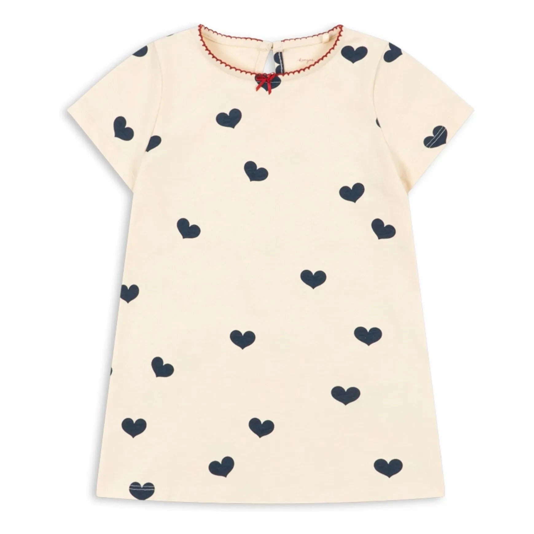 Konges Sløjd - Drey Hearts Organic Cotton Dress | Pink