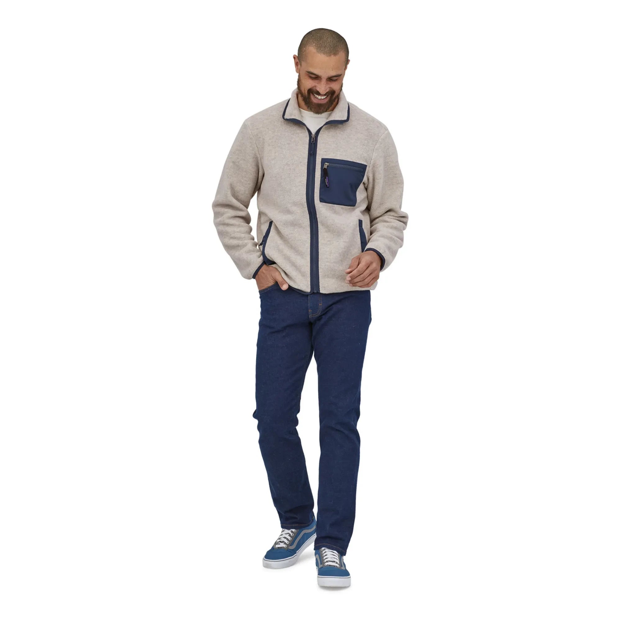 Patagonia - Synchilla Geri Dönüştürülmüş Elyaf Fermuarlı Polar Ceket | Heather beige