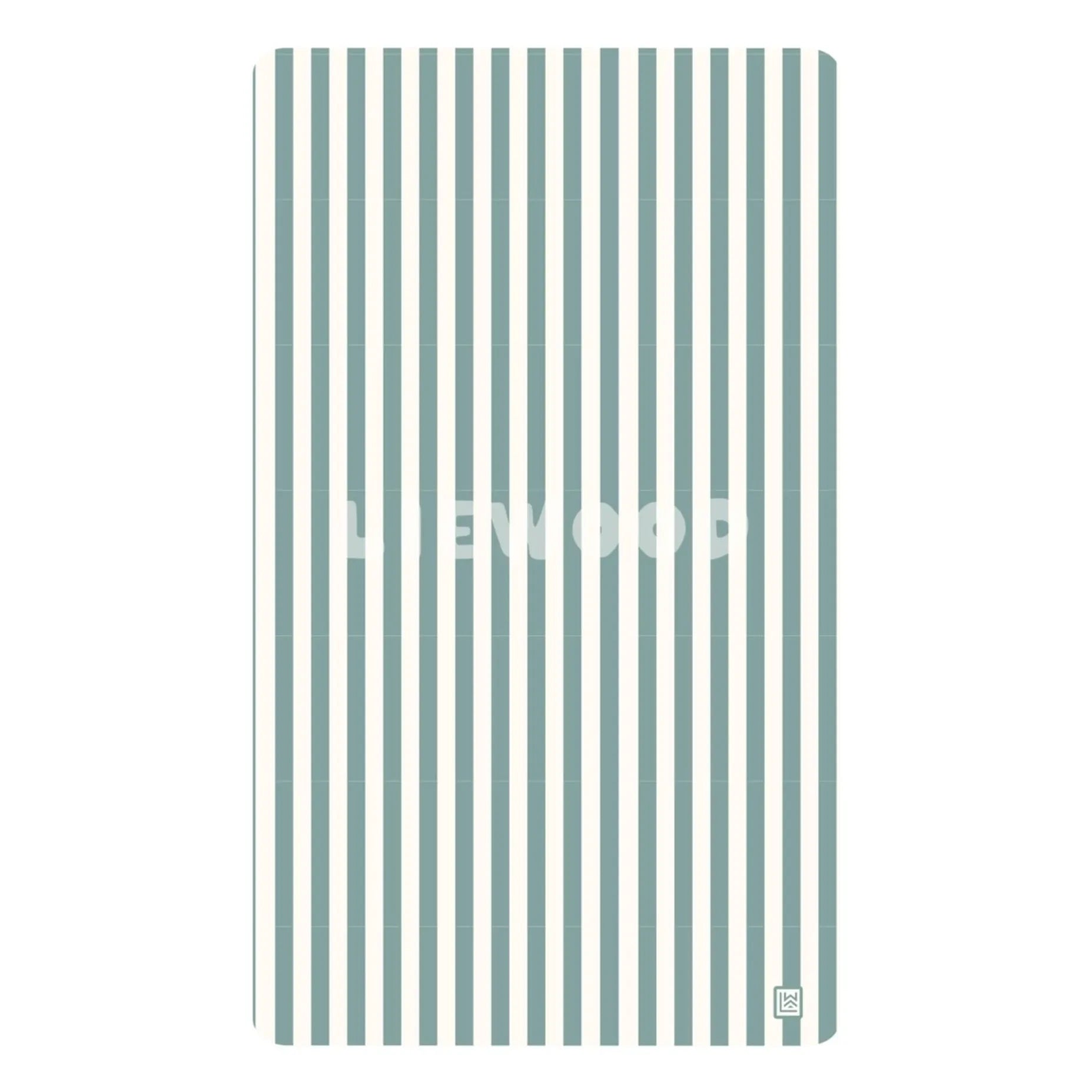 Liewood - Summer Beach Towel | Stripe Peppermint/Creme de la creme