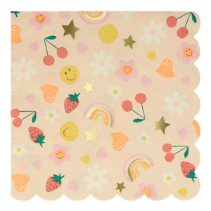 Meri Meri - Large Happy Icons Napkin Set - 16 pcs