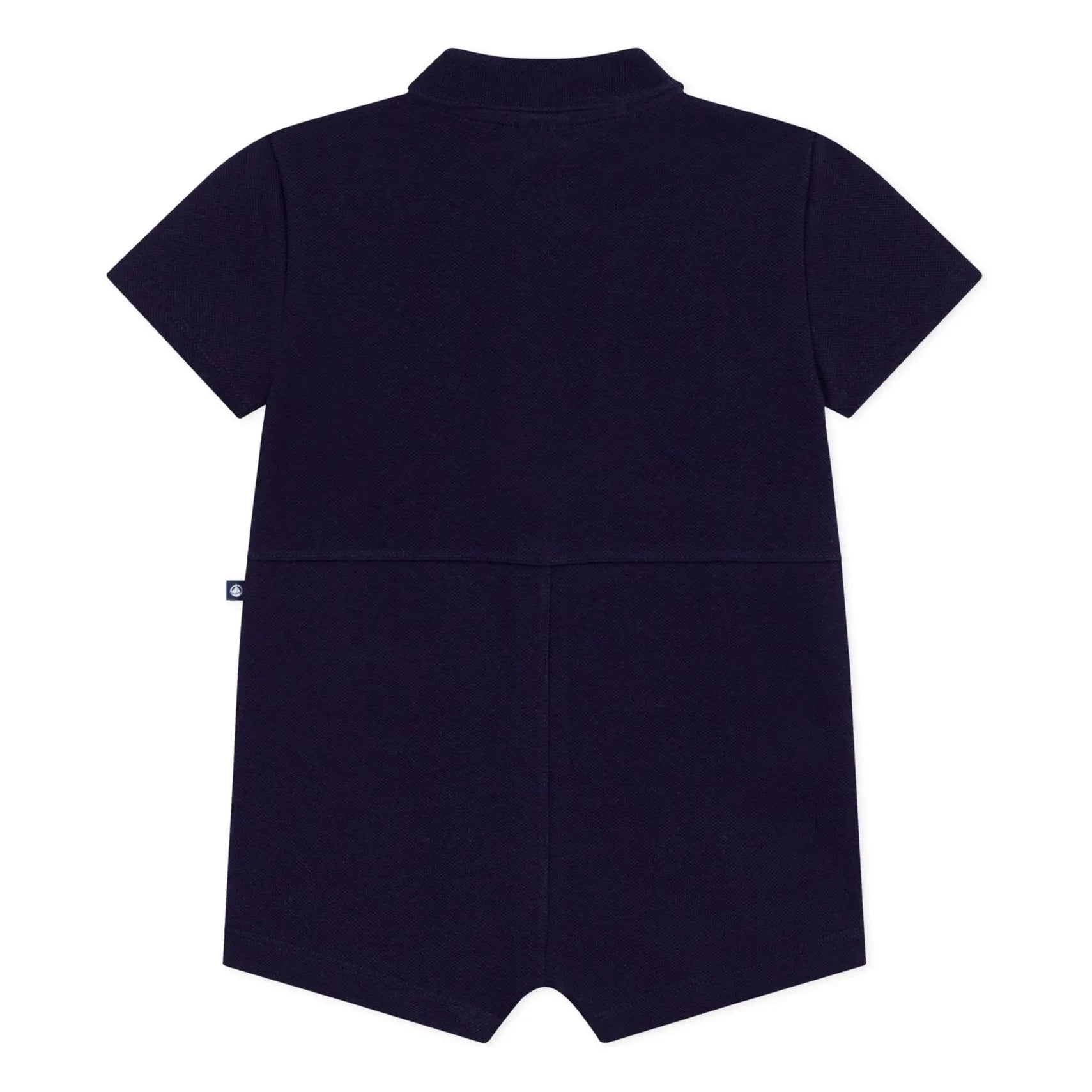 Petit Bateau - Polo Collar Romper | Navy Blue