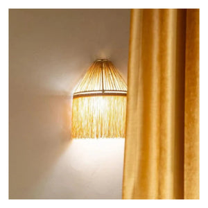 Honoré - Rattan Wall Lamp | Gold
