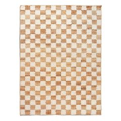 Ferm Living - Checkered Wool and Jute Rugs | Cream