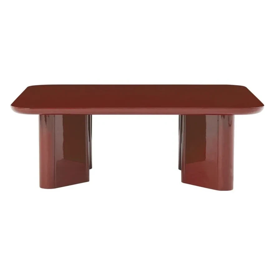 Gabrielle Paris - Thelma Lacquered Wood Coffee Table | Red