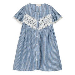 Louise Misha - Morlina Linen Dress | Blue