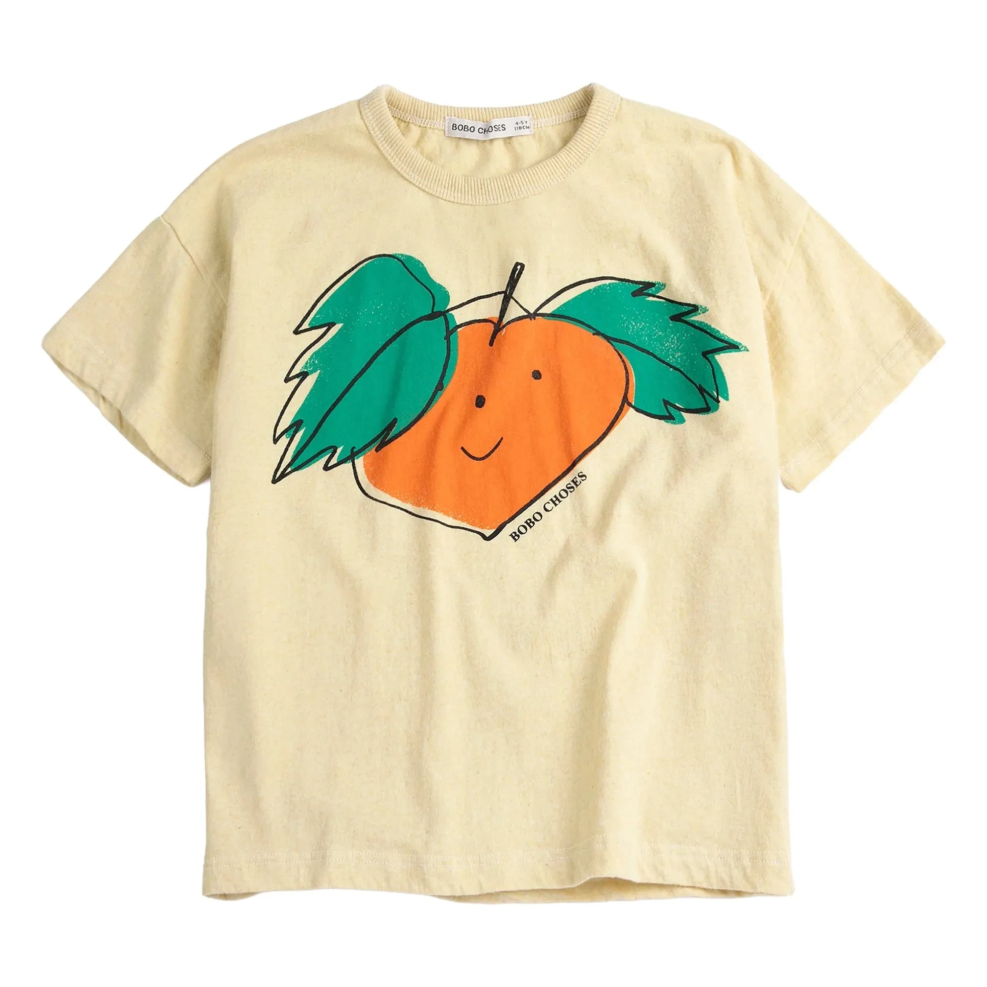 Bobo Choses - Orange Organic Cotton T-Shirt | Yellow