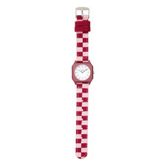 Mini Kyomo - Damier Raspberry Ice Cream Watch | Pink