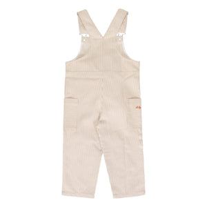 Sticky Lemon - Striped Lemon Salopet | White