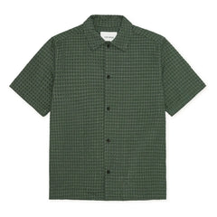 Les Deux - Chack Seersucker Shirt | Dark green