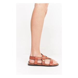 Socque Paris - Hydra Leather Sandal | Camel