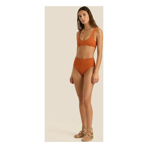 Soleil Soleil - June Bikini Bottom | Terracotta