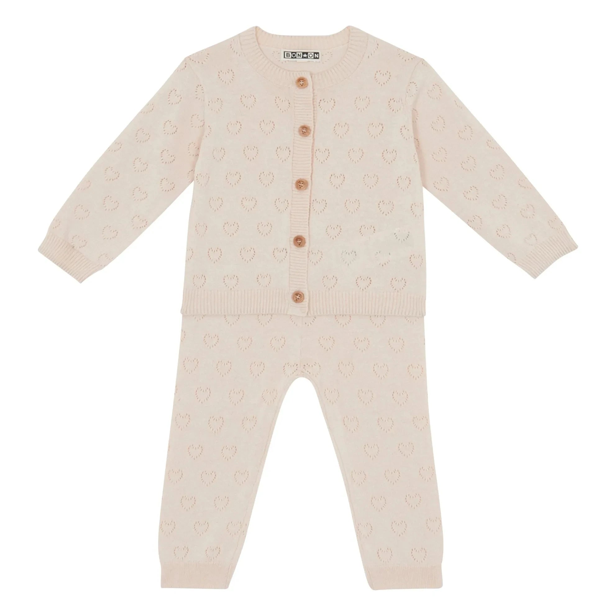 Bonton - Marianne Cardigan and Leggings Set | Off-white