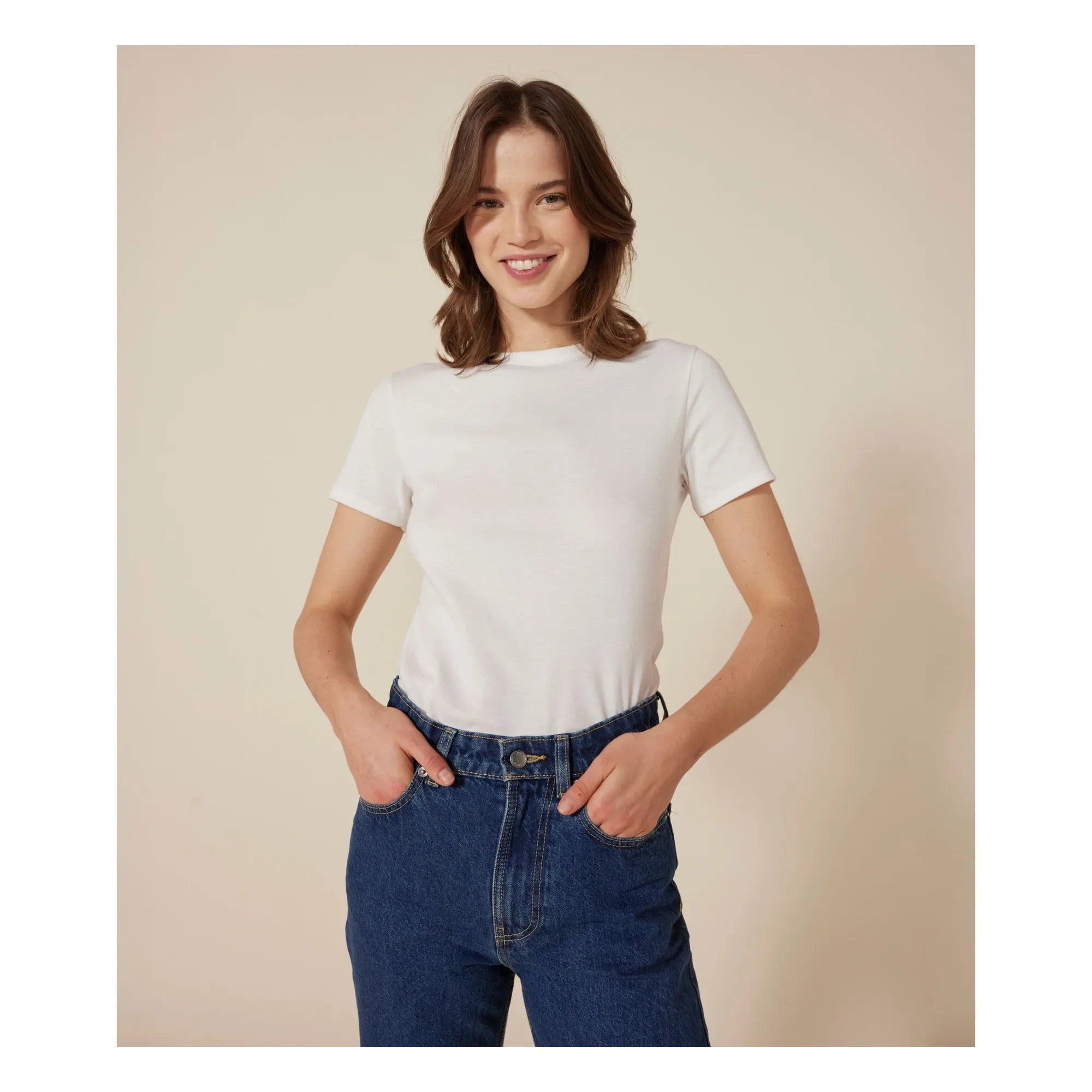 Petit Bateau - l'Iconique Tişört - Kadın Koleksiyonu | Beyaz