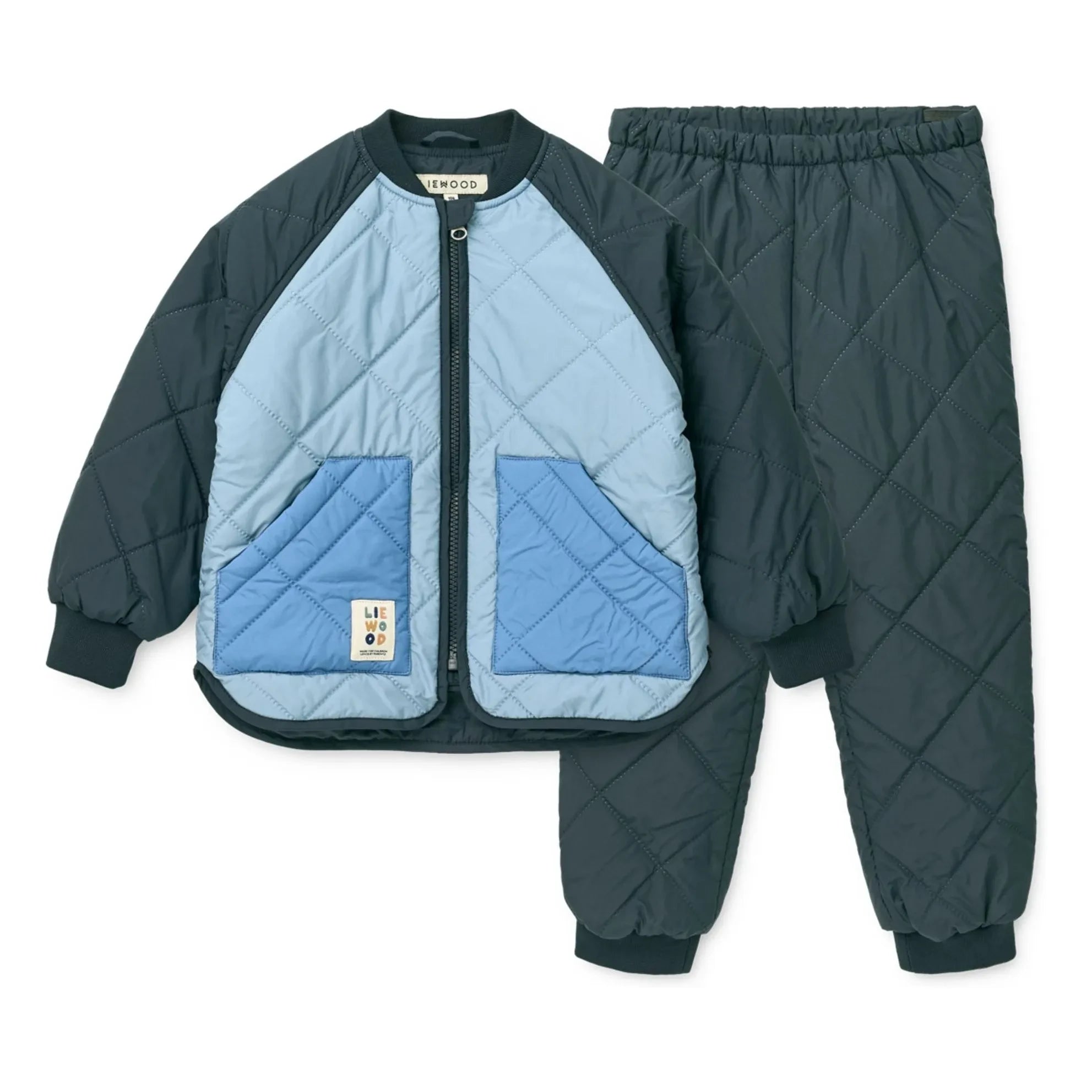 Liewood - Zella Recycled Fiber Thermal Set | Blue