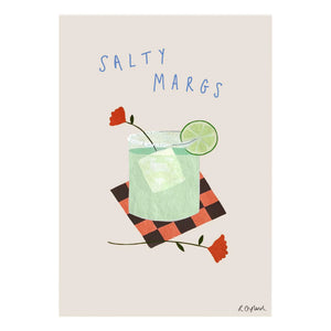 Rose England - Salty Margs Poster | Toz pembe