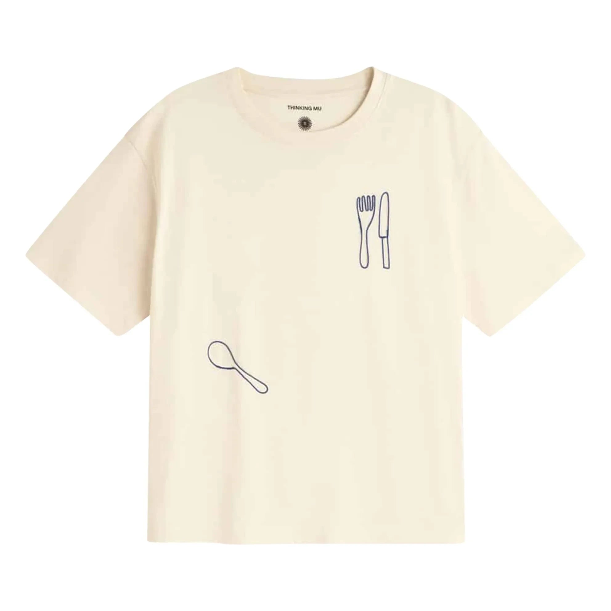 Thinking Mu - Lucia Organic Cotton T-Shirt | Ecru