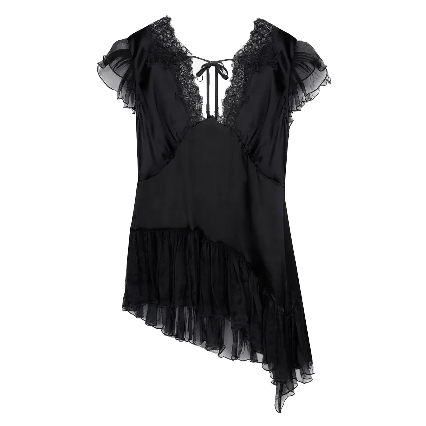 Mes Demoiselles - Sibilla Silk Top | Black