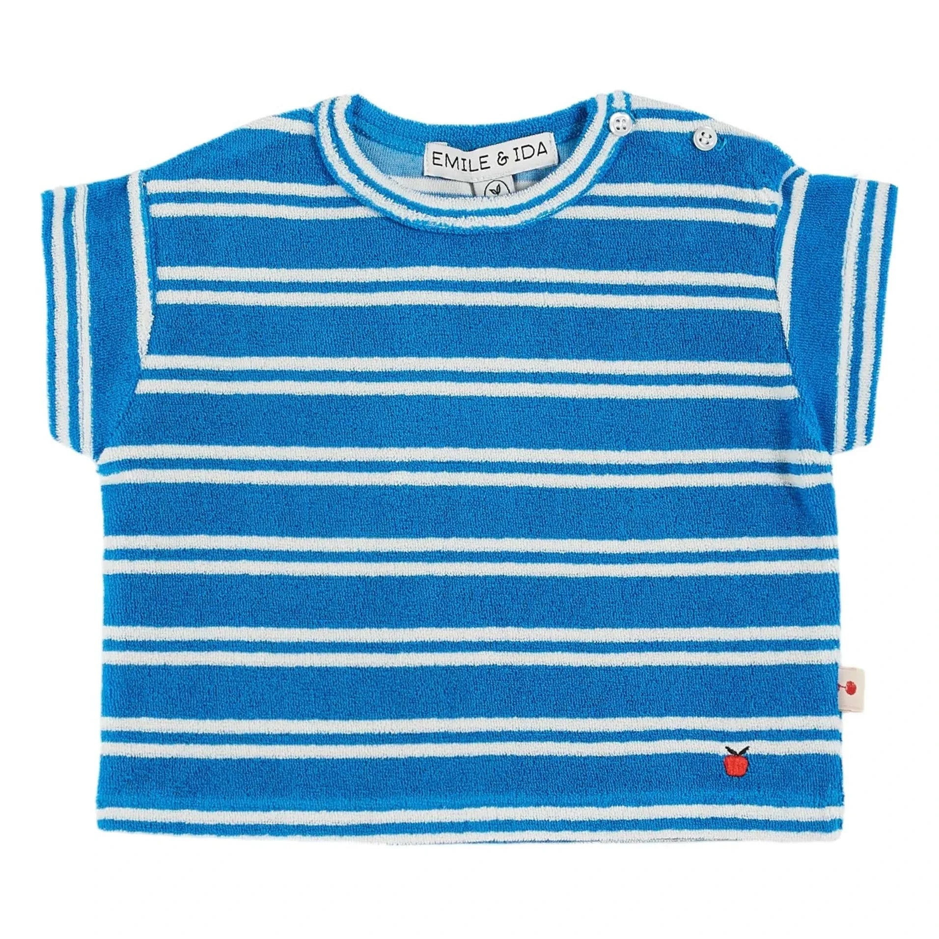 Emile et Ida - Terry Striped T-Shirt | Blue