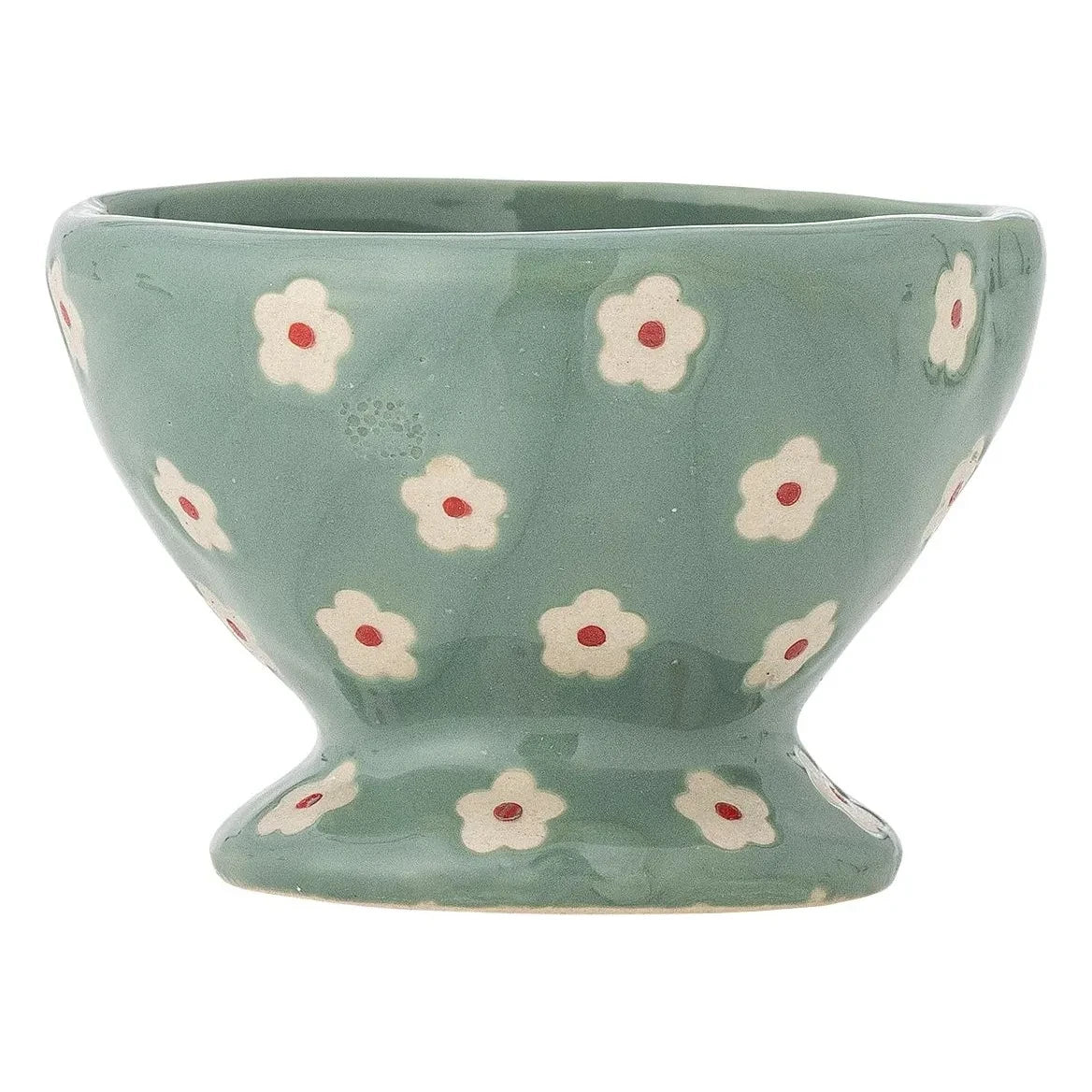 Bloomingville - Floral Patterned Stoneware Bowl Nini | Blue