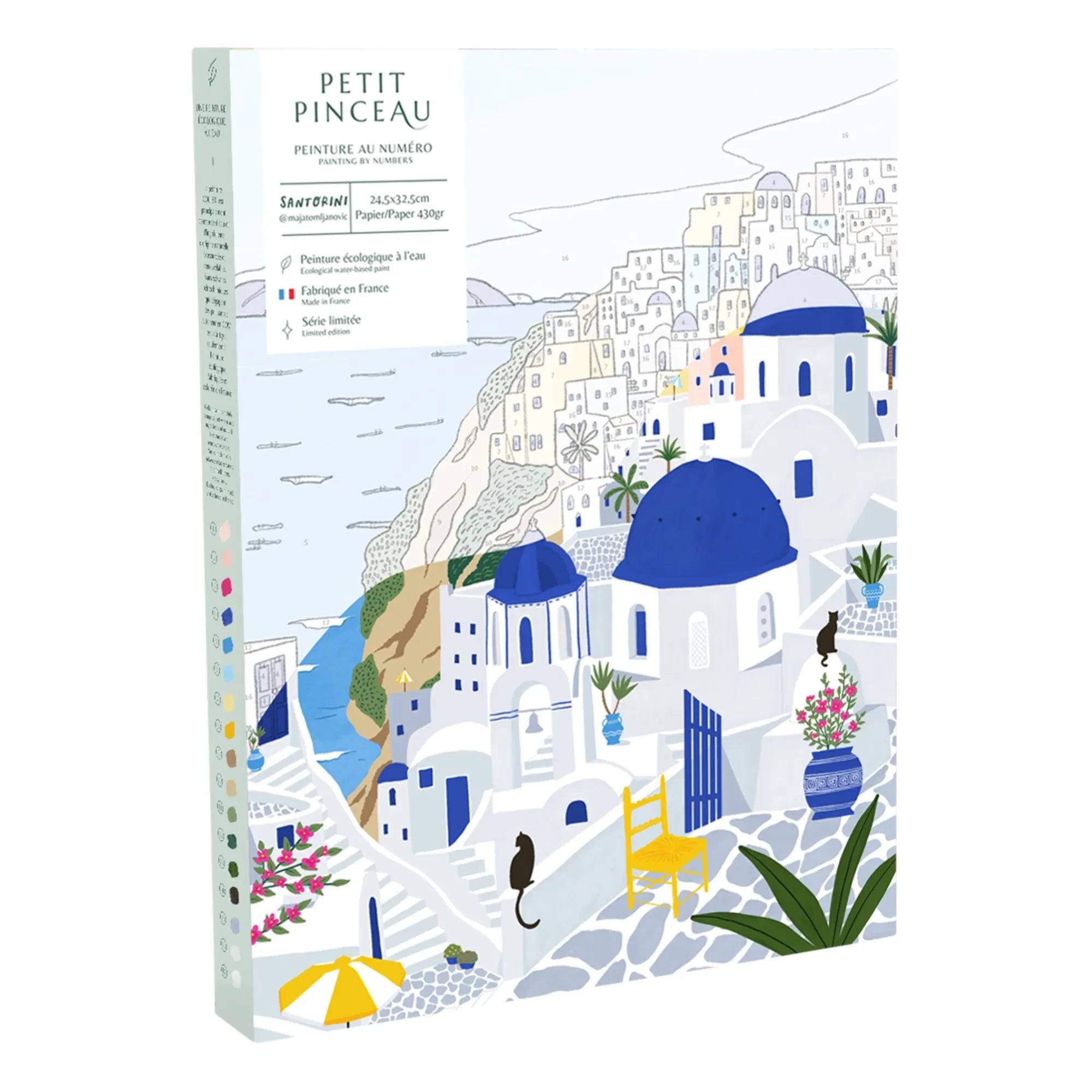 La Petite Épicerie - Numbered Coloring Set - Maja Tomljanovic, Santorini