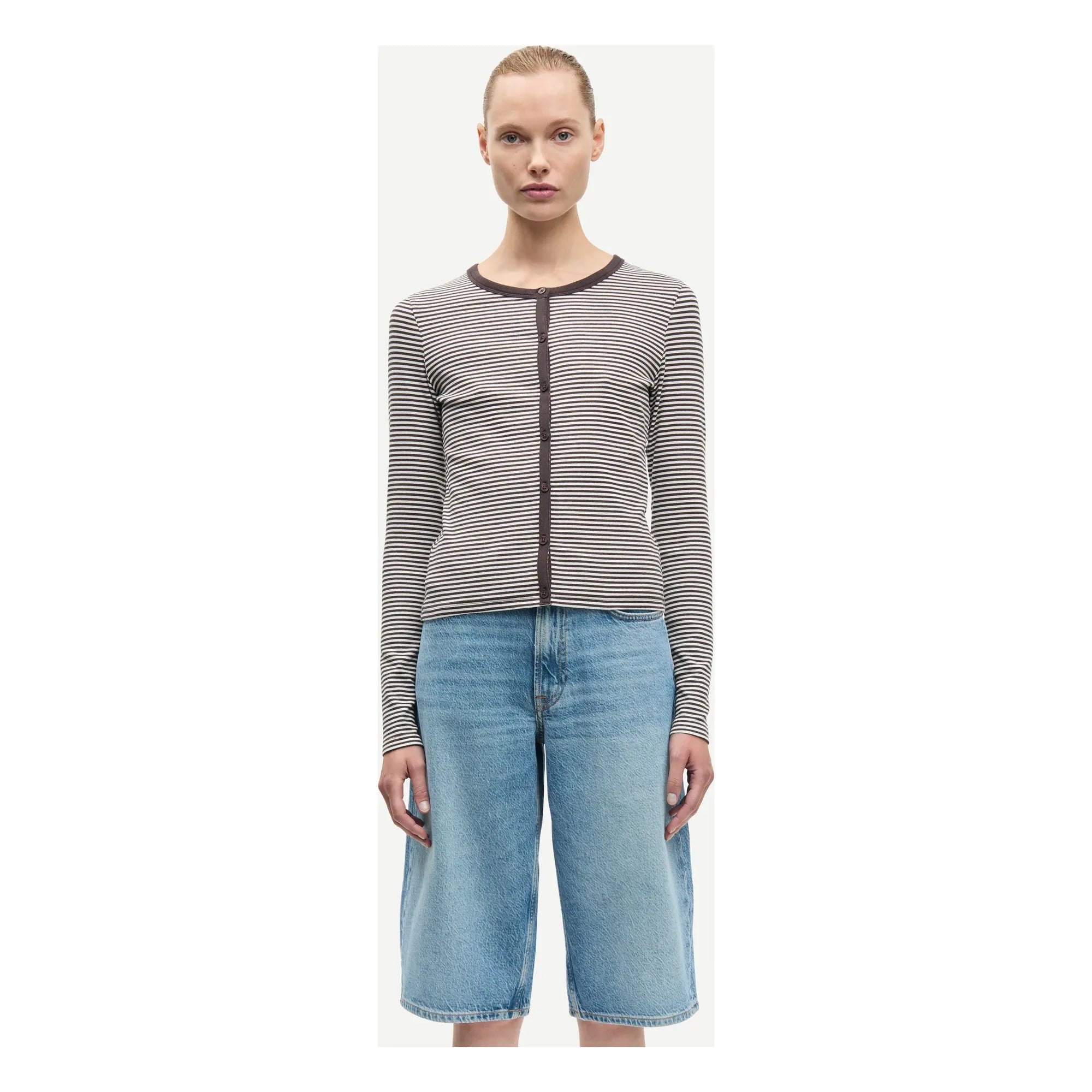 Samsoe Samsoe - Saalexo Organic Cotton Cardigan | Brown