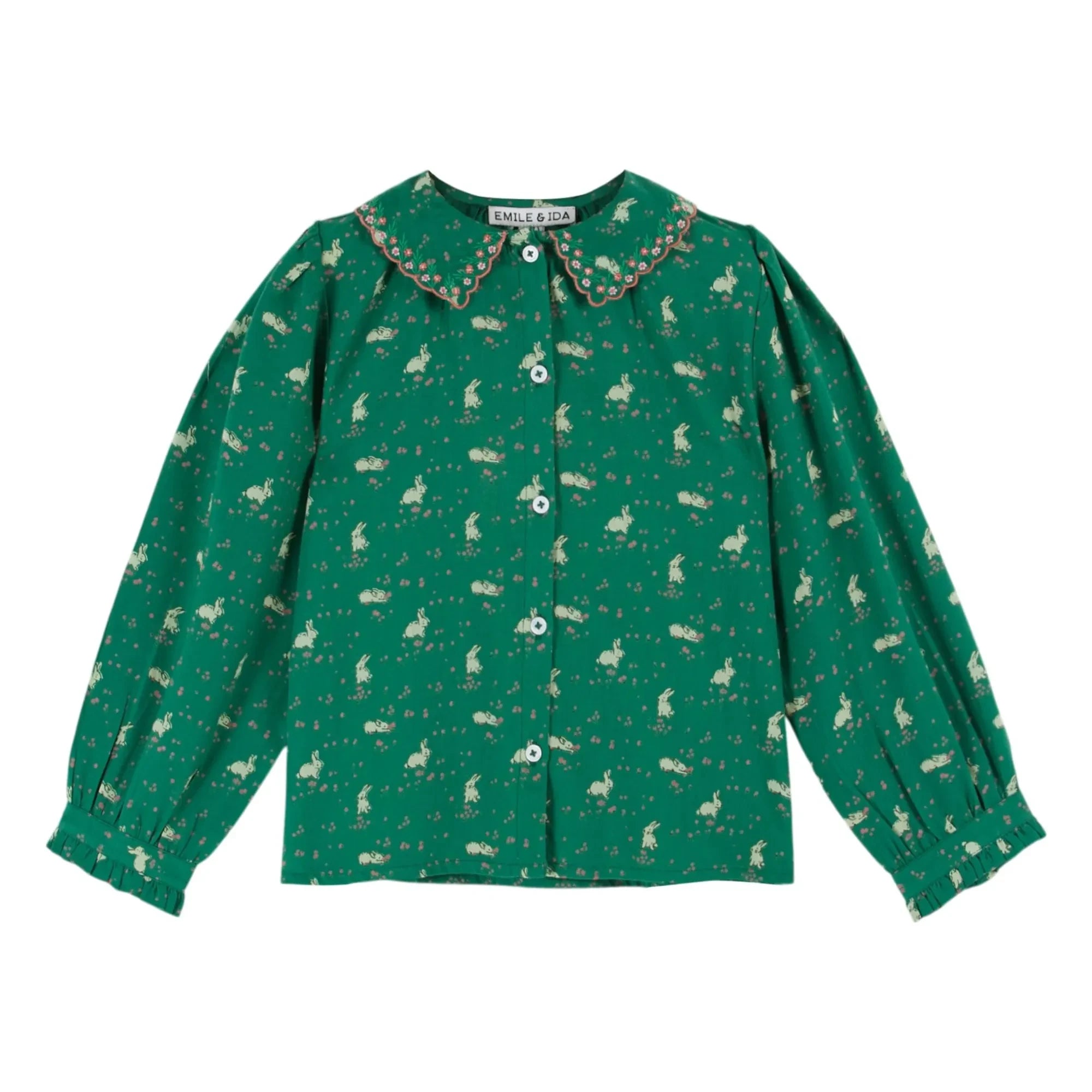 Emile et Ida - Lapinou Blouse | Green
