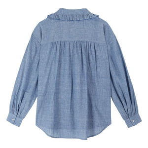 Emile et Ida - Célia Blue Chambray Blouse