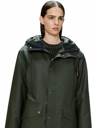 Rains - Long Parka Coat Nome W3T3 | Dark Green