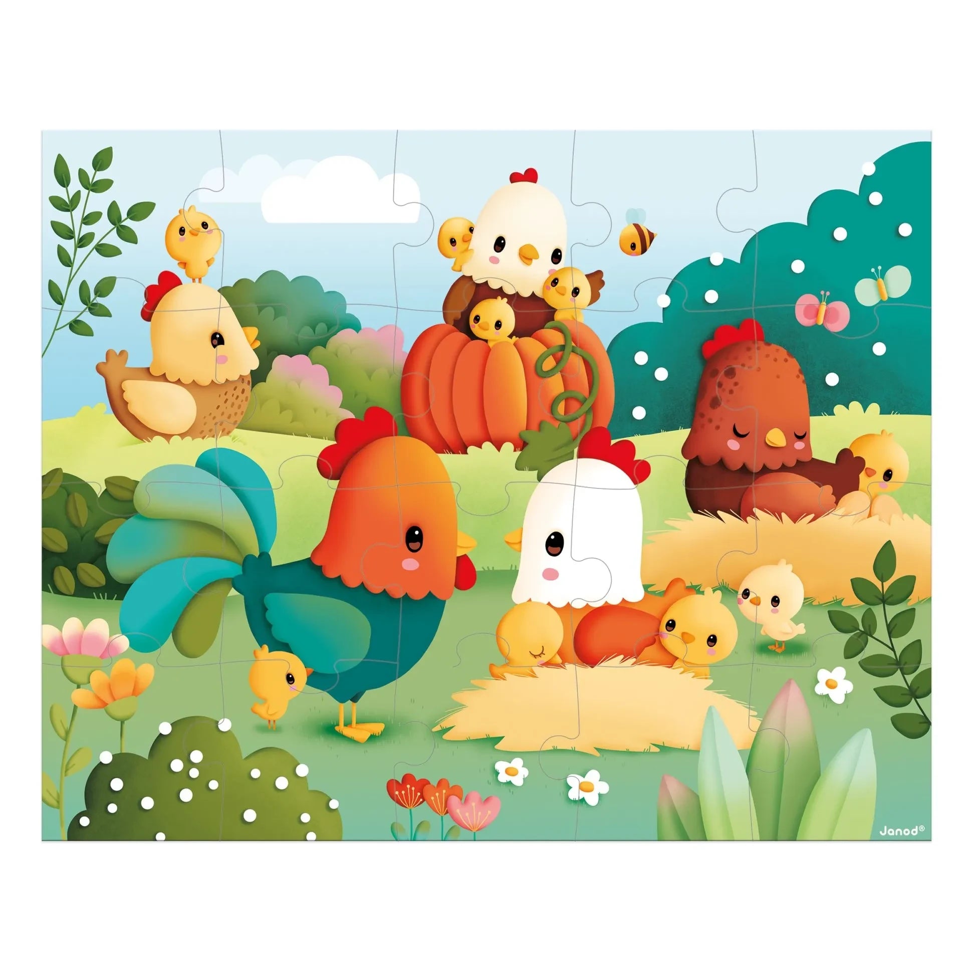 Janod - Farm - Bienvenue A La Basse-Cour 20 Pieces
