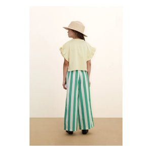 Tinycottons - Green Small Striped Trousers