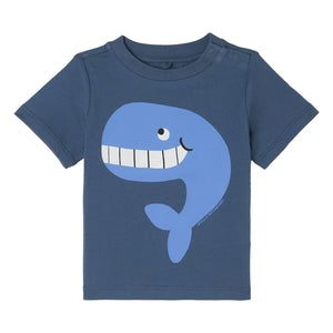 Stella McCartney Kids - Whale T-Shirt Organic cotton | Blue