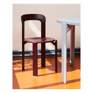 Hay - Rey Polished Wooden Chair - Bruno Rey | Eggplant Purple