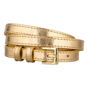Becksöndergaard - Aria Patent Leather Belt | Gold