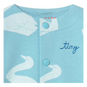 Tinycottons - Organic Cotton Swan Jacket | Light Blue